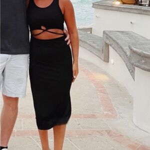 Black cutout dress